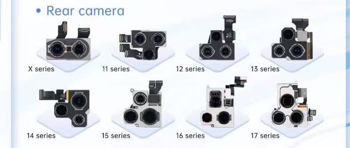 Iphone X,11,12,13,14,15,16,17 Rear Camera